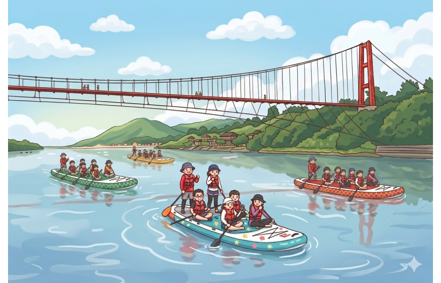 【Mega SUP Dragon Boat】Unsinkable Water Tanker | Family FUN | Super Easy Even for Pets